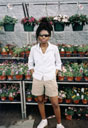 Joanitha with Walmart flowers, Fort Collins, Colorado, 2004
