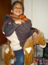 Joachim on his toy horse, Fort Collins, Colorado, 2010