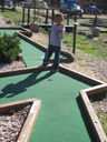 Joachim playing putt putt at the campground, Rocky Mountain National Park, Colorado, 2011
