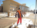 Joachim in front of the CSU Morgan Library, Fort Collins, Colorado, 2011