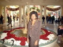 Joanitha by a Christmas fountain, Las Vegas, Nevada, 2009